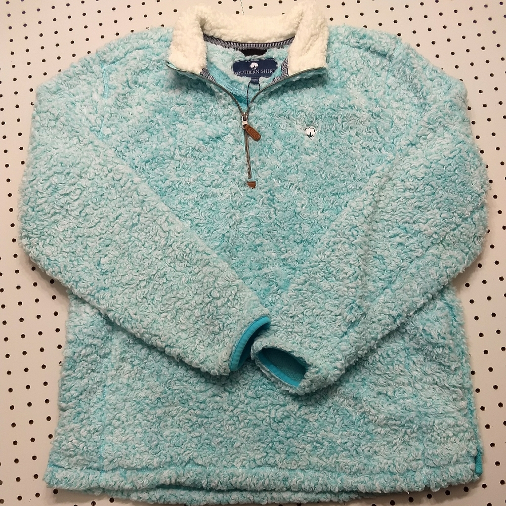 Southern Shirt Soft Sherpa Fleece Pullover, Size Large